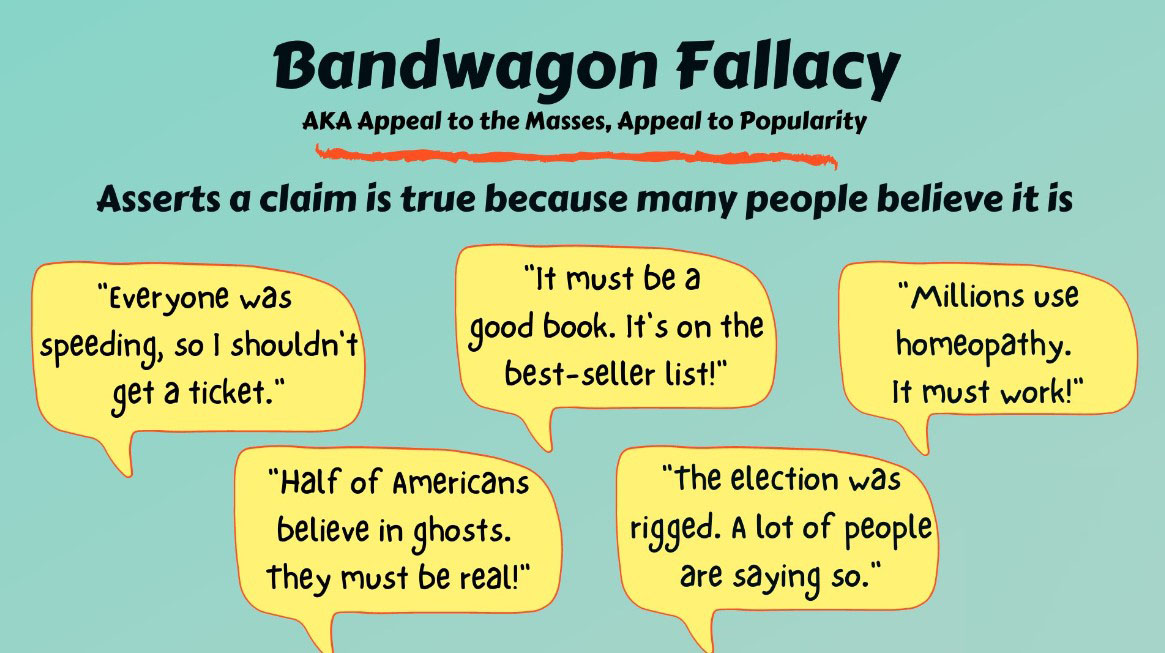 Bandwagon Fallacy illustrations