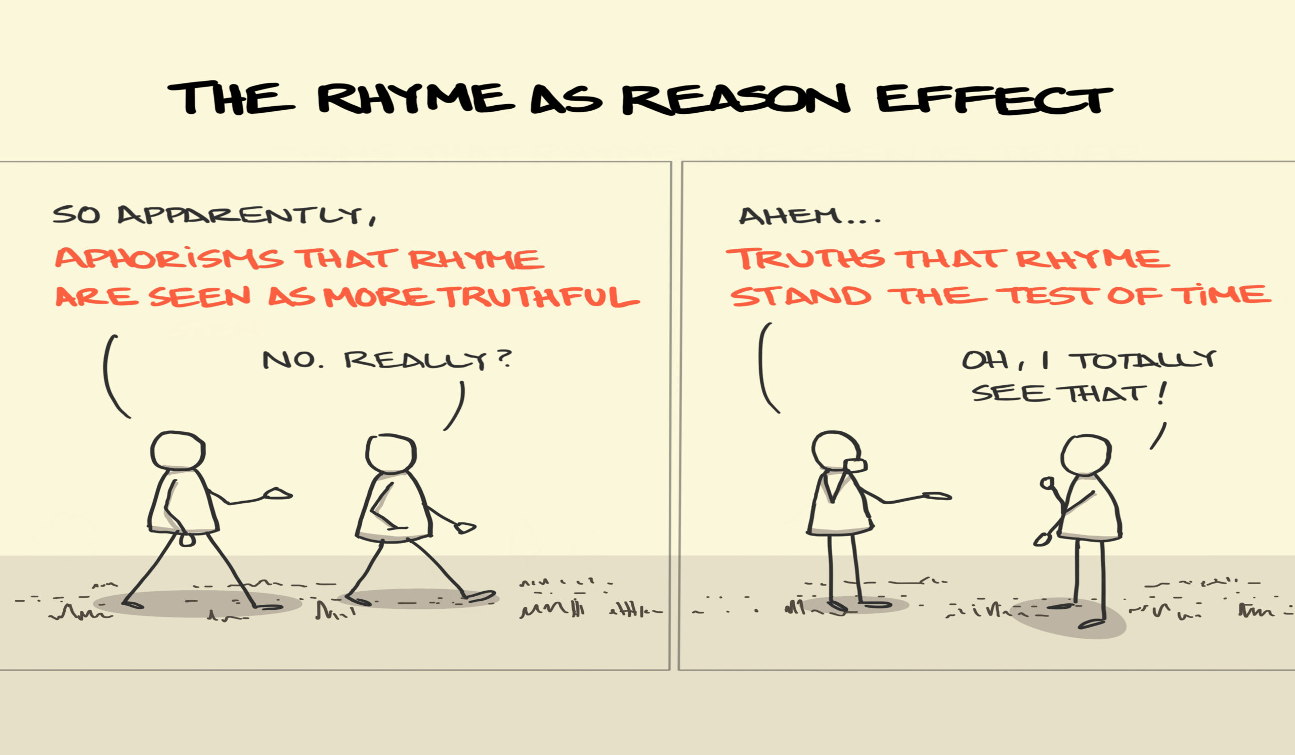 Rhyme as Reason Effect illustrations