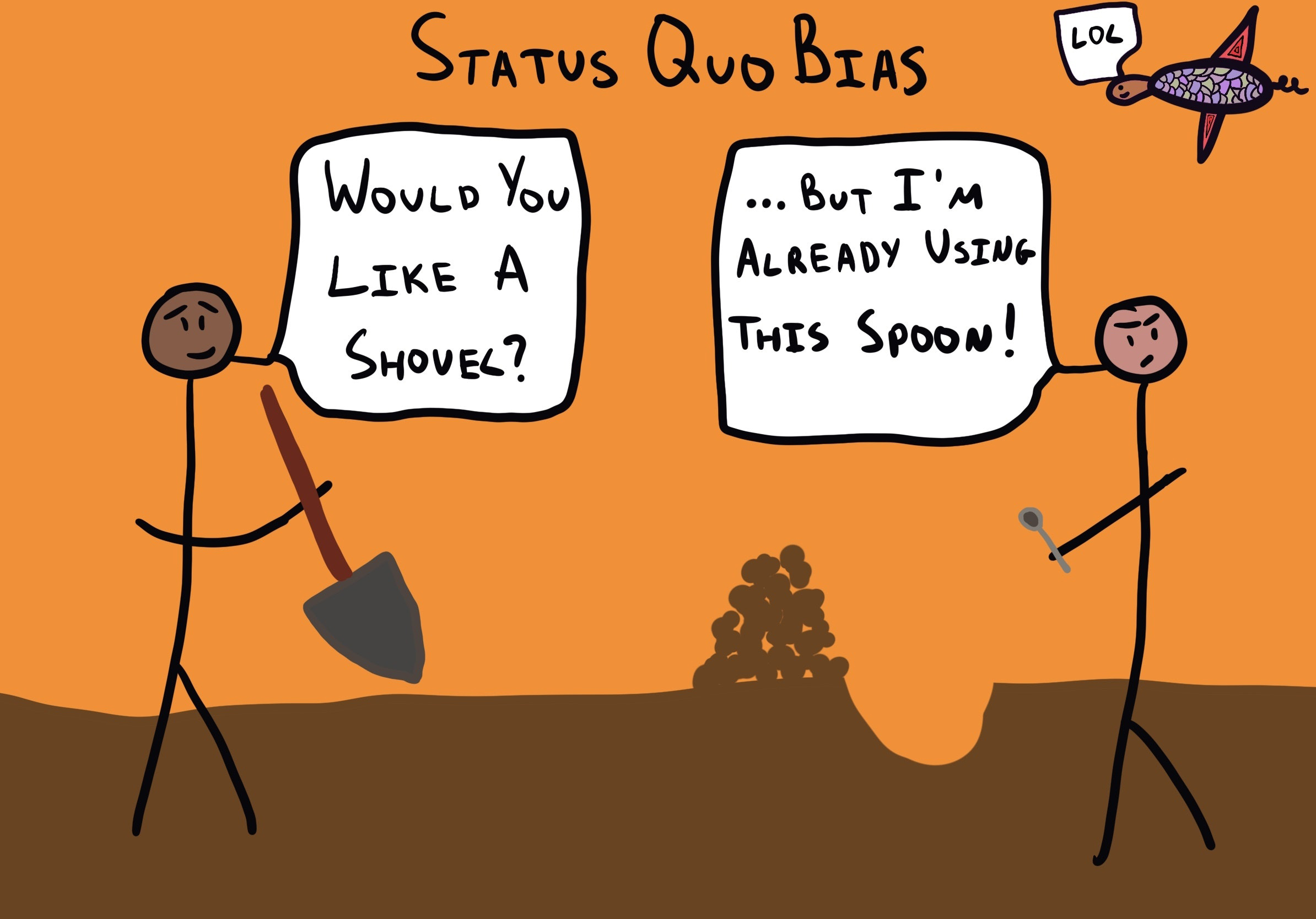 Status Quo Bias illustrations
